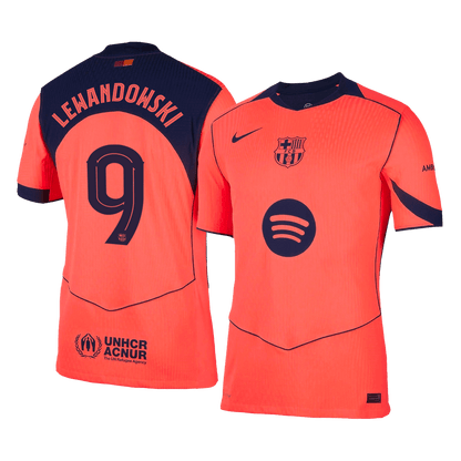LEWANDOWSKI #9 Mens Barcelona Third Jersey 2025/26 UCL - Player Version (Slim Fit)