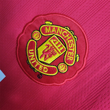 Manchester United Jersey Home Kit 2007/08 Retro Long Sleeve Football Team Soccer Shirt