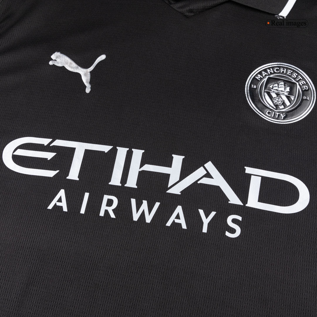 Mens Manchester City Away Long Sleeve Jersey 2025/26