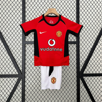 Retro Kids Manchester United Home Jersey 02/04