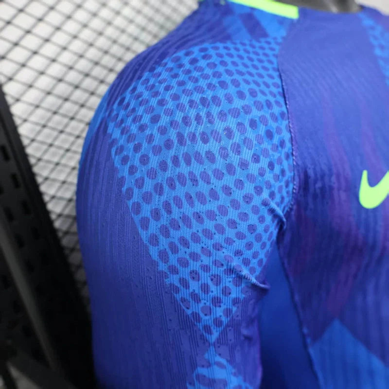 Player Version Brazil Jersey 25/26 Away Long Sleeves Football Kit Soccer Jersey