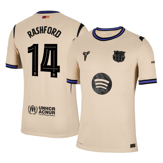 RASHFORD #14 Mens Barcelona Away Jersey 2025/26 UCL - Player Version (Slim Fit)
