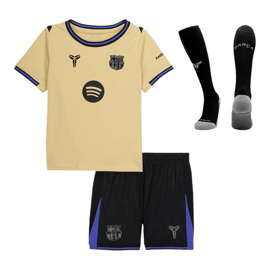 Kids Barcelona Away Full Kit 2025/26