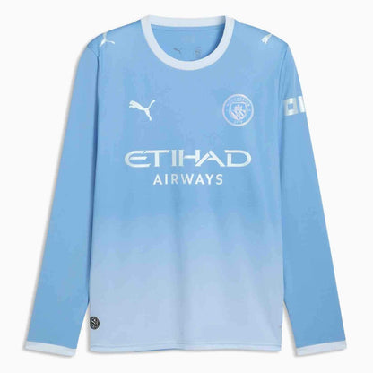 Puma 2026-27 Manchester City Men's Stadium Home Long-Sleeve Soccer Jersey