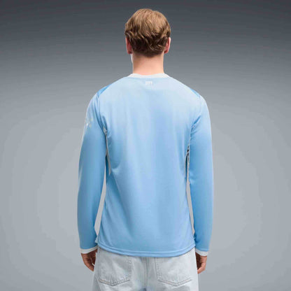 Puma 2026-27 Manchester City Men's Stadium Home Long-Sleeve Soccer Jersey
