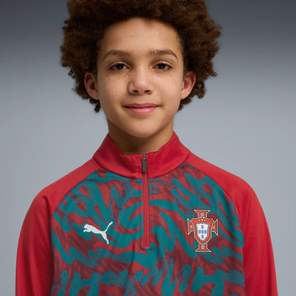 Puma 2026 Portugal Youth 1/4 Zip Pre-Match Top