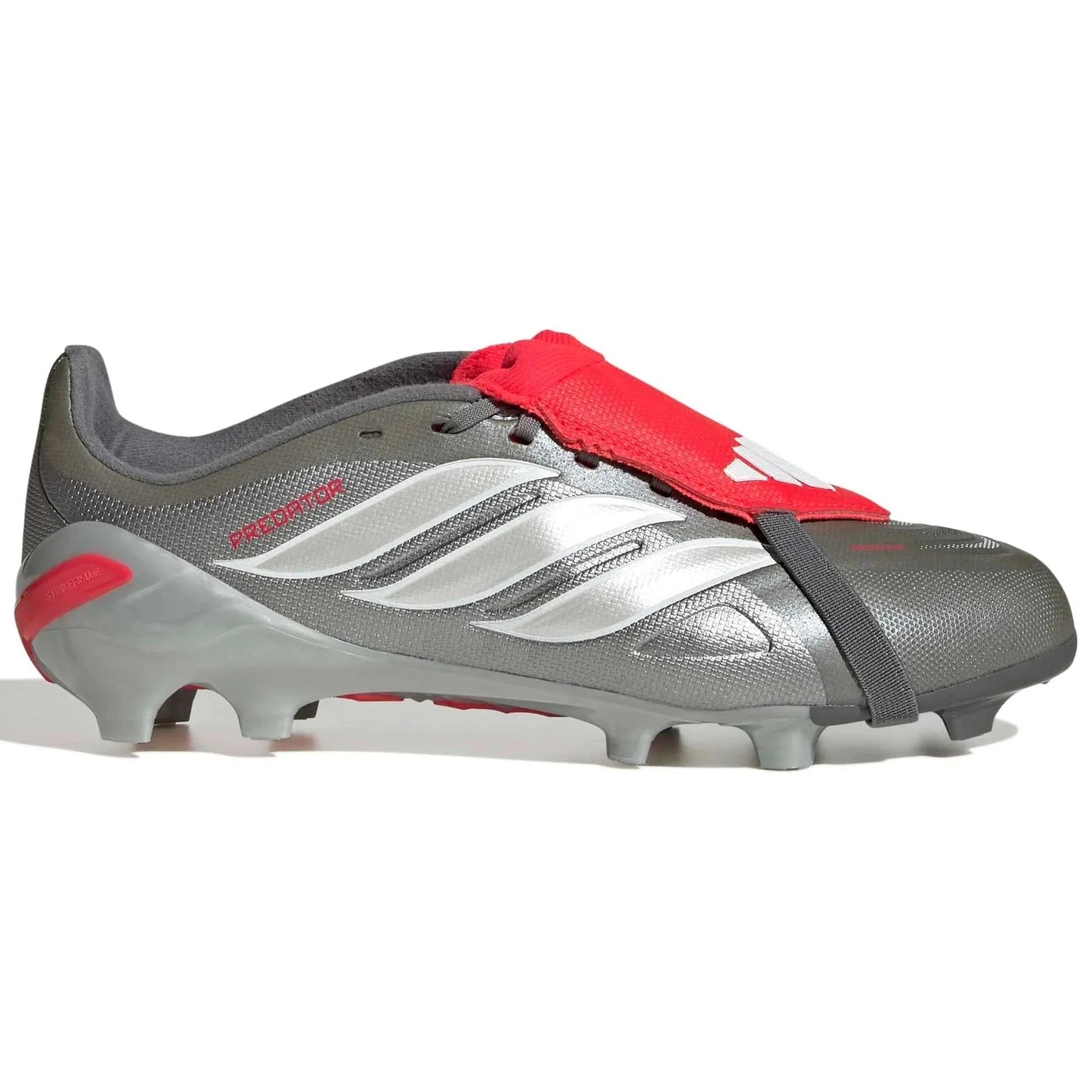 adidas Junior Predator League Fold-Over Tongue Firm Ground Soccer Cleats - Finishers Steel Pack (SP26)
