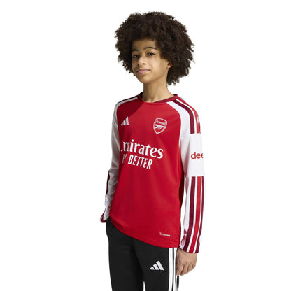 adidas 2026-27 Arsenal Youth Stadium Home Long-Sleeve Soccer Jersey