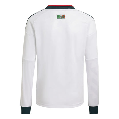 adidas 2026 Mexico Youth Stadium Away Long-Sleeve Soccer Jersey