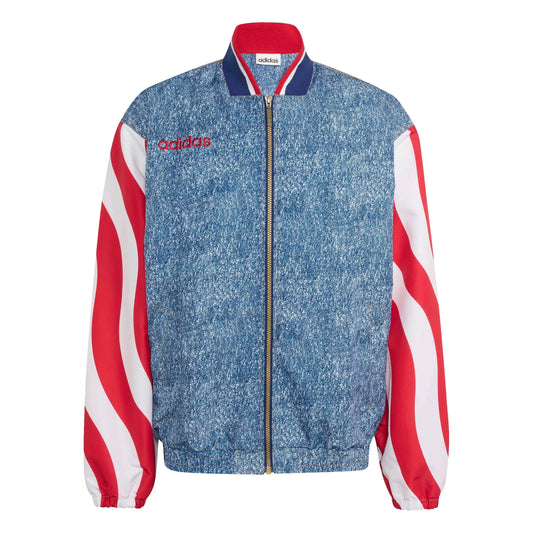 adidas USA Men's Denim Graphic Track Top