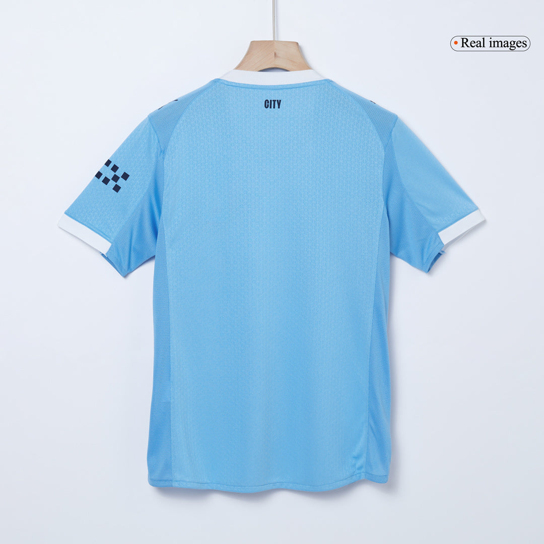 DE BRUYNE #17 Mens Manchester City Home Jersey 2025/26 - Player Version (Slim Fit)