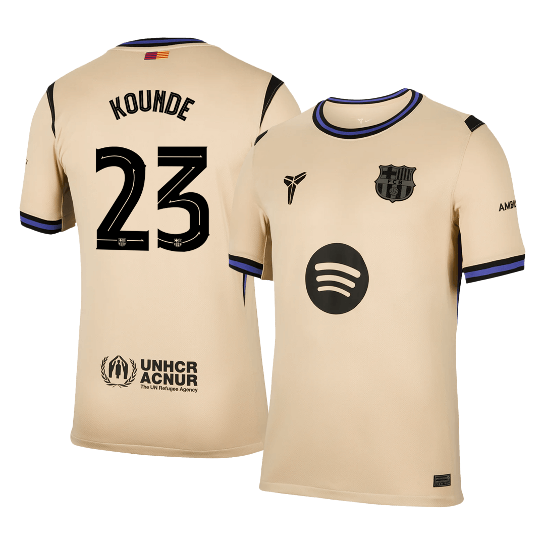 KOUNDE #23 Mens Barcelona Away Jersey 2025/26 - UCL