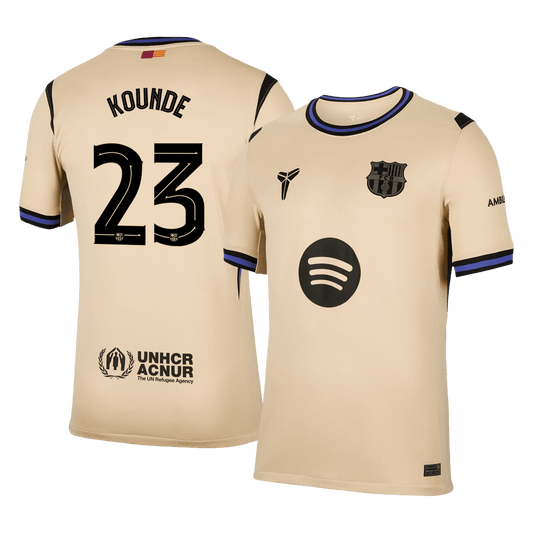 KOUNDE #23 Mens Barcelona Away Jersey 2025/26 - UCL