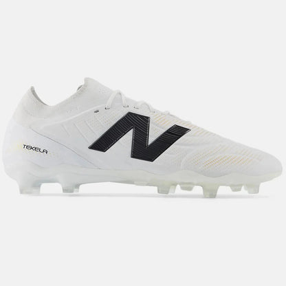 New Balance Tekela Elite Low Laced V5 2E Wide Firm Ground Soccer Cleats-White Pack (FA25)