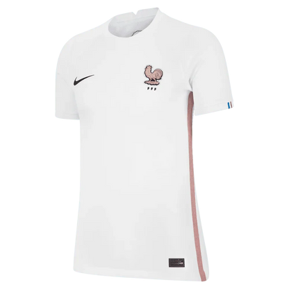 Nike France Women's EC22 Away Jersey - White-Pink Glaze