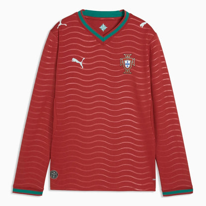 Puma 2026 Portugal Youth Stadium Home Long-Sleeve Jersey