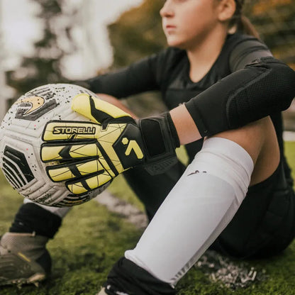Storelli JR Gladiator 3.0 Recruit with Spine Glove - Yellow-Black